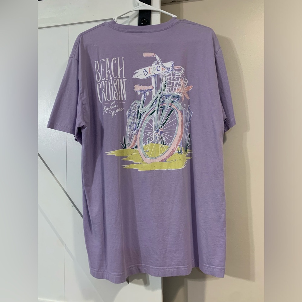 Lauren James Purple Beach Cruisin' Tee